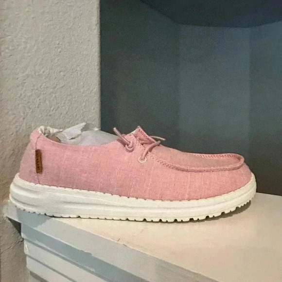 Hey Dude Wendy Youth Linen Black 130124987 - Kids Youth Sz: 2 - Picture 2 of 10